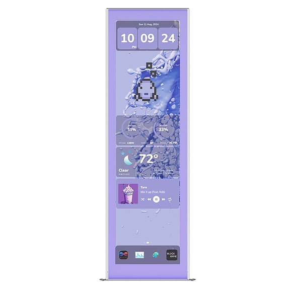 HYTE Y70 Touch Infinite Display Upgrade - 14.9" IPS Display - 682 x 2560 (2.5K) Resolution - 60Hz Refresh Rate - 10-Point Multi-Touch - Taro Milk (Purple)