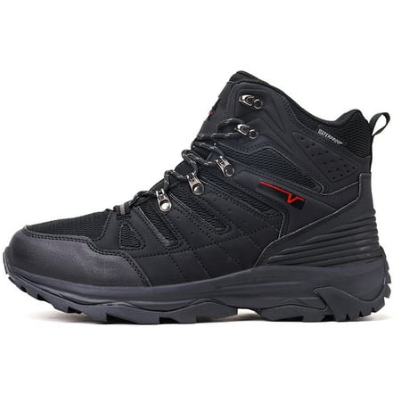 

New Men s Waterproof Hiking Boots Non-slip Shock-absorbing Breathable Warm Shoes