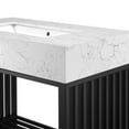 thumbnail image 6 of Modway Gridiron 36" Bathroom Vanity in White Black, 6 of 9