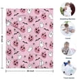 thumbnail image 4 of Halloween Pink Ghosts and Heart Pumpkins Blanket,Comfortable Soft Flannel Throw Blanket,All Season,Warm Lightweight Blankets for Sofa Bed Couch Living Room Chair,30"x40", 4 of 4