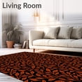 thumbnail image 2 of ODIKA 3'x5' Machine Washable Non-Slip Area Rug, Yuletide Foliage Enchanted Entryway High Traffic Rug, Black, 623659, 2 of 7