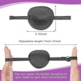 thumbnail image 3 of 5 Pieces Eye Patch Adjustable Eye Patches With Buckle, Corrected Visual Eye Patch Pirate Eye Patches For Adults And Kids, Blue, Purple, Pink, Black, L, 3 of 5