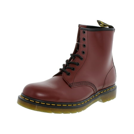 Dr. Martens Men's 1460 8-Eye Smooth Cherry Red Ankle-High Leather Boot -