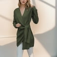 thumbnail image 2 of Vedolay Jackets for Women Casual Long Sleeve Open Front Lapel Collar Work Office Casual Jacket,Green S, 2 of 3