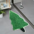 thumbnail image 6 of Honeeladyy Christmas Tree Shaped Bath Rug – Ultra-Absorbent Non-Slip Holiday Floor Mat with PVC Backing for Bathrooms, Entryways, Kitchens, 15.7x23.6 Inches, 6 of 6