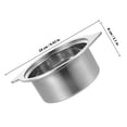 thumbnail image 2 of Minkissy Stainless Steel Hot Pot for Kitchen Use, Quick Heating, Easy Clean, Versatile for Home and Restaurant, Silver, 1pc, 2 of 7