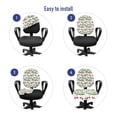 thumbnail image 4 of Summer Office Chair Slipcover, Pattern of Healthy Organic Cherries and Flowers Illustration, Protective Stretch Decorative Fabric Cover, Standard Size, Multicolor, by Ambesonne, 4 of 5