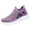 Purple, variant on Women's S𝗅ip On Sneakers Lightweight Soft Sole Shoes Breathable Fly Woven Mesh Sneakers Laceless Hands-Free Running Shoes Comfortable Athlet𝗂c Shoes Casual Fashion Non-S𝗅ip Walking Shoes