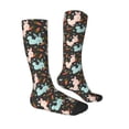 thumbnail image 3 of Balery Rabbit Is Eating Carrots Printed Novelty Socks Men's Women's Crew Socks Sports Socks Knee High Socks Cotton Socks Quirky and Cool Socks, 3 of 9