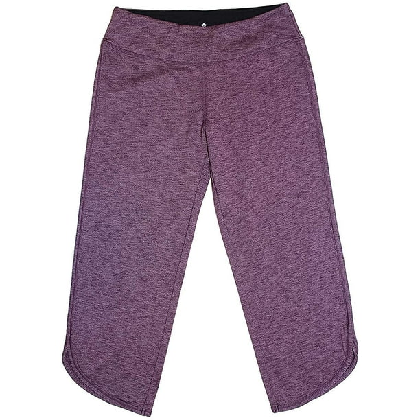 Tuff Athletics Womens Purple Polyester Capri Leggings Size M L25.5