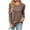 Coffee, variant on Christmas! Ohufall Womens Tops, Women's Fashion Deep Round- Neck Solid Button Long Sleeve Blouse Shirt Top Womens Fashion