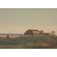 thumbnail image 2 of Charles Lock Eastlake 18x14 Gold Ornate Wood Frame and Double Matted Museum Art Print Titled - A View of the Church of S. Sabina and the Pyramid of Cestius, Rome, 2 of 4