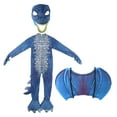 thumbnail image 2 of Segolike Dinosaur Costume Halloween Costumes for Children Cosplay Clothes Decoration Child Dinosaur Tail Set for Carnivals , Blue Size M 120cm, 2 of 6