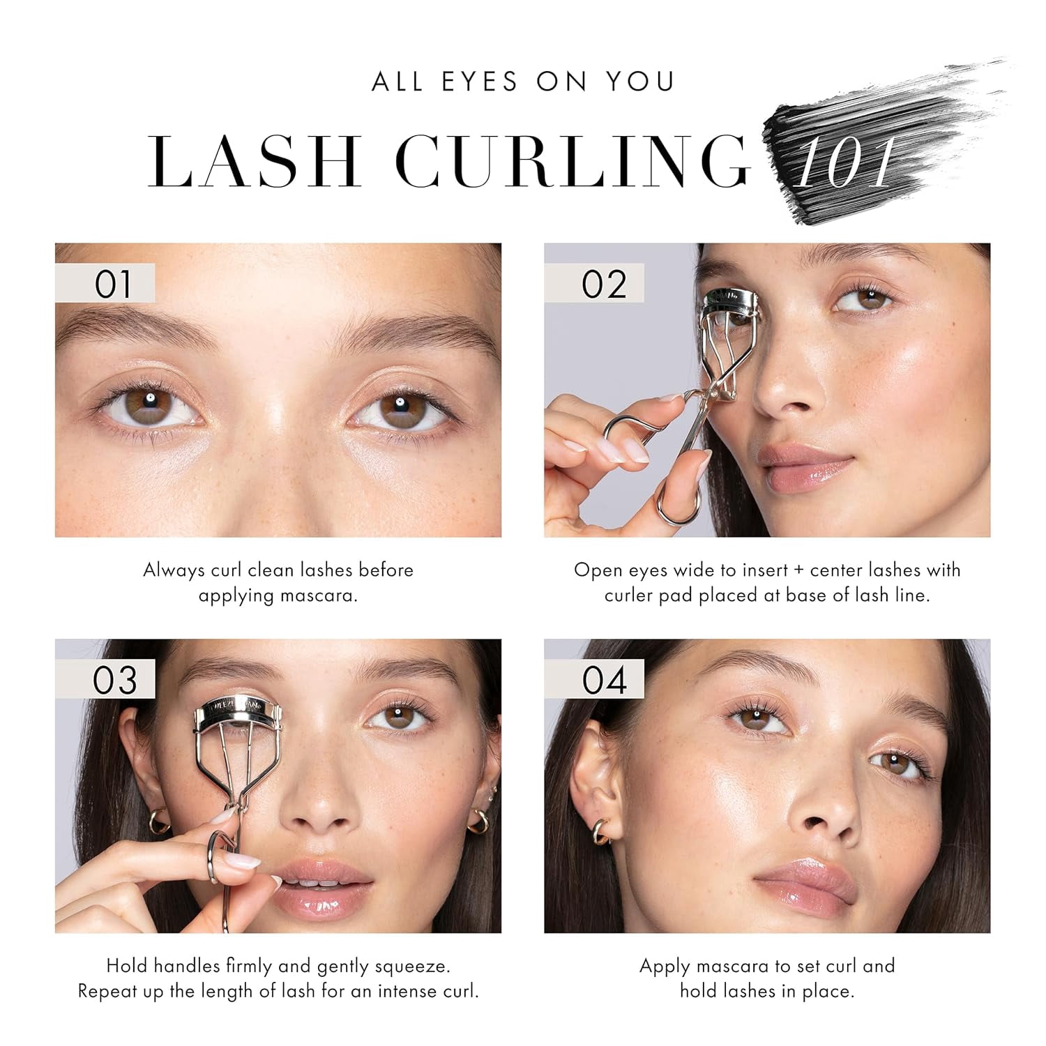 Pro Master Black Eyelash Curler - Designed for Almond-Shaped Eyes