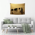 thumbnail image 5 of RKSupls Tapestry Wall Hanging Art, Woman Meditating with Elephants Hanging Tapestry Decoration for Daily Bedroom, Living Room, Dorm, Apartment Hallway Home Decor,40*30in, 5 of 5