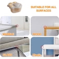 thumbnail image 4 of Protector de esquinas para bebés, paquete de 4 protectores de silicona para mesa, protectores de esquinas suaves y seguros para bebés, protectores de bordes para seguridad infantil., 4 of 5