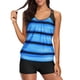 thumbnail image 1 of Gibobby Conjunto de traje de baño de bikini Trajes de baño Tankini de dos piezas T Back Blouson Swim Tops con pantalones cortos para niños Trajes de baño(Azul,CH), 1 of 5
