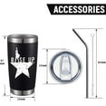 thumbnail image 4 of Rise Up Hamilton 20 Oz Insulated Tumblers with Lid & Straw | Independence Day Stainless Steel Travel Coffee Wine Tumbler Mug | Novelty Birthday Valentine''s Day Gifts for Her Women (Black), 4 of 6
