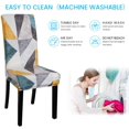 thumbnail image 4 of Dining Chair Cover Set of 4 Stretchy Dining Chair Slipcovers Removable Washable Chair Protector Covers for Dining Room Home Wedding Banquet Party Hotel (Printed 06), 4 of 8