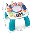 thumbnail image 4 of Mesa De Aprendizaje Musical Para Bebés Con Luces De Colores, Mesa De Juegos Educativos Para Bebés Y Niños Mayores De 3 Años, 4 of 8