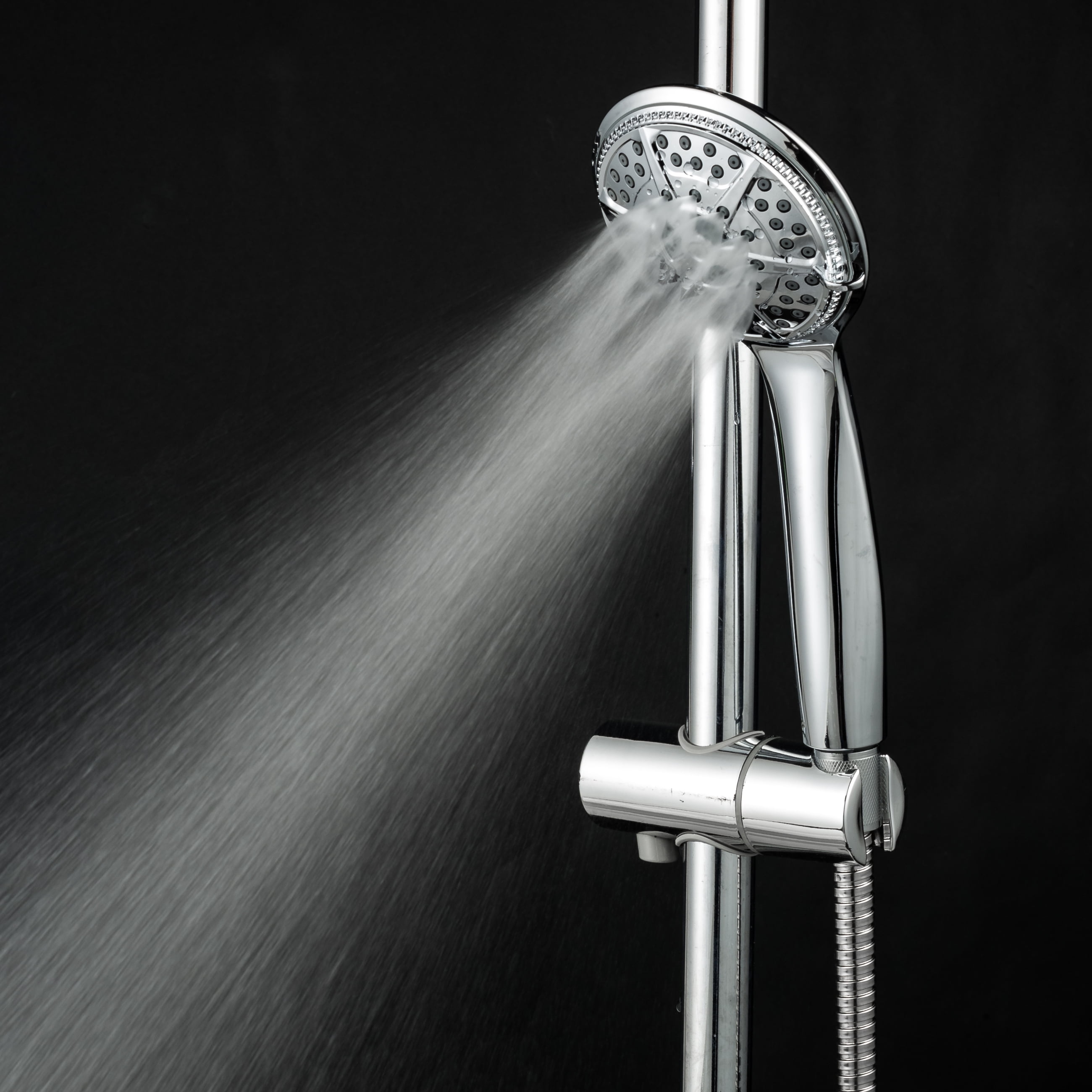 Ukoke 5-Way with High Pressure Shower Head, Hand Hold Chrome