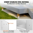 thumbnail image 3 of 6x6 Post Base - Stainless Steel Adjustable Anchor Bracket (1 Pcs) - Deck, Porch, Railing Support - Decorative Anchor Plate for Pavilion, 3 of 7