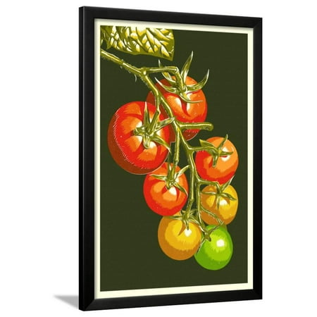 Tomato Press - Tomatoes Framed Print Wall Art By Lantern Press