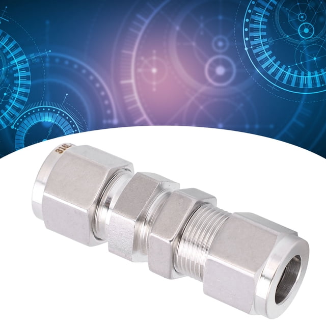Double Ferrule Compression Fitting, 304 Stainless Steel Compression Tube Fitting, Double Ferrule Compression Fitting,, Industrial Pipe Fittings
