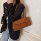 thumbnail image 4 of Bolso de hombro para mujeres Correa ajustable Bolsa de axilas PU Cuero de cuero Solidal Many Bag Landing For Work Viaje, 4 of 9