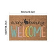 thumbnail image 3 of Easter Coir Doormat Outdoor Rug Bunny Rabbits Welcome Door Mat for Indoor Outdoor Front Porch Entryway Decor (A), 3 of 6