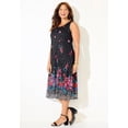 thumbnail image 3 of Catherines Women's Plus Size Printed Lace Dress, 3 of 4