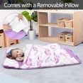 thumbnail image 5 of Primlect Toddler Nap Mat, 51" x 22", Lightweight Sleeping Bag with Removable Pillow, for Warm Sleepers, Blue, 5 of 9