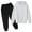 White, variant on Girls 2 Piece Sweatsuit Solid Color Long Sleeve Hoodies Sweatpants Outfits Fashion1racksuit Fall Winter Outfit Clothes