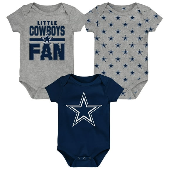 Newborn Outerstuff Dallas Cowboys Little Tike 3-Piece Bodysuit Set