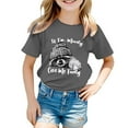 thumbnail image 4 of NINGMENG Hauts et T-Shirts pour Filles Enfants Mignon Raton Laveur Imprimé Animal Col Rond Manches Courtes Chandail T-Shirts Extérieur, Gris, 5-6 Ans, 4 of 4