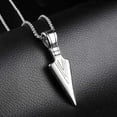 thumbnail image 2 of Pendant Necklace Men With Necklace Stainless Steel Silver Chain Men Pendant Necklaces For Men, 2 of 4