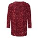 thumbnail image 4 of Tejiojio Women's Sequin Top Round Neck 3/4 Sleeves Sparkly Casual Party Blouse S-2XL, 4 of 5