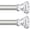 Silver, variant on Black Decorative Crystal Curtain Rods 36 to 88 Inch:Heavy Duty Adjustable Window Curtains Rods for Living Room Bedroom,Matte Black Modern Acrylic Drapery Rod with Clear Bling Diamond Finials