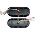 thumbnail image 2 of (2) 6” Oval Surface Mount LED Stop/Tail/Turn with Reverse Light RV Truck Trailer, 2 of 2