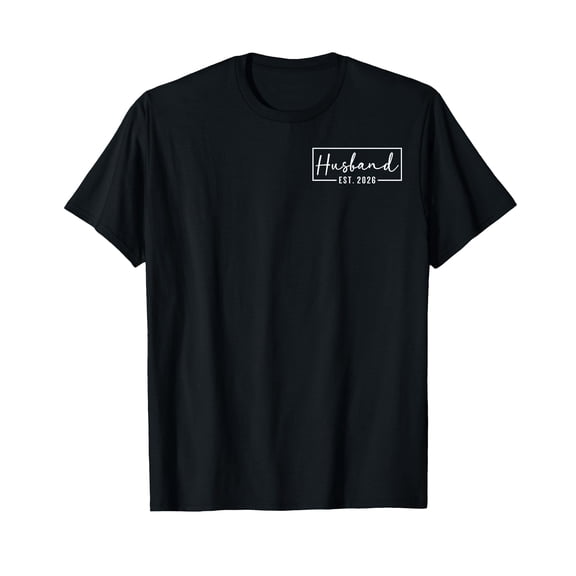 Husband Est 2026 Just Married Couple Wedding Honeymoon T-Shirt