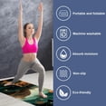 thumbnail image 2 of Fireflies Gym Towel Yoga Towels Yoga Mat Towel, with Storage Bag, 72.8"x26.8", Suitable for Yoga, Pilates, Fitness, Etc., 2 of 6
