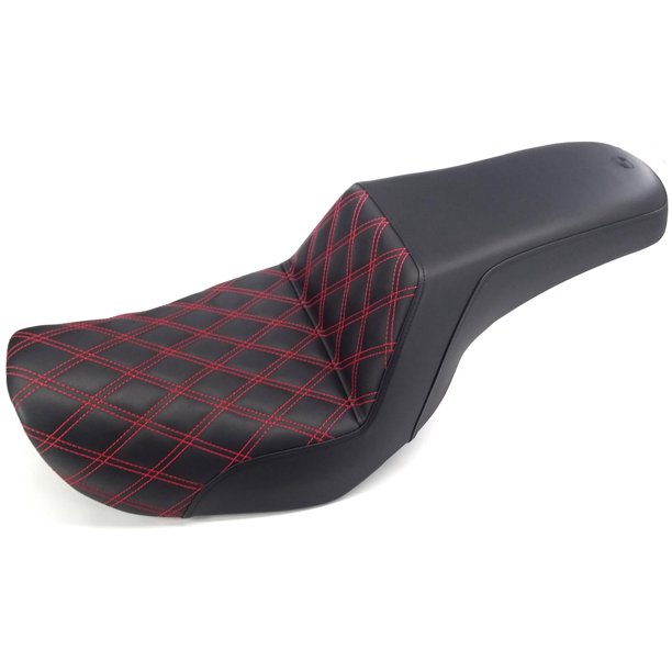 Saddlemen Step Up Ls Seat Black W Red Stitching 806 04 172rd Walmart Com