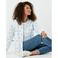 thumbnail image 3 of Joules Women's Amilla Drop Shoulder Button Down Chalk Blue Bugs Shirt, US 6, 3 of 5