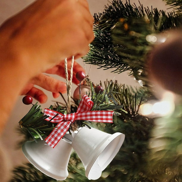 2pc Christmas Pendant Metal Ornament Christmas Decorations Pendant