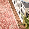 thumbnail image 4 of SAFAVIEH Beach House Stanice Medallion Indoor/Outdoor Runner Rug, Red/Creme, 2'2" x 6', 4 of 6