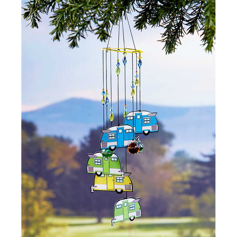 The Lakeside Collection Happy Campers Garden Wind Chime