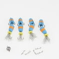 thumbnail image 4 of 4Pcs Cebos De Pesca De 3 Pulgadas Crankbaits Señuelos Flotantes De Superficie Con Anzuelos, 4 of 8