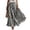 *Black, variant on Women's Plaid Print High Waisted Pleated Chiffon Maxi Skirt,Elegant Flowy Casual Long Skirt Khaki^,Women's Plus M