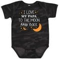thumbnail image 3 of Inktastic I Love My Papa to the Moon and Back Boys or Girls Baby Bodysuit, 3 of 5