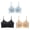 blue+black+beige(3pack), variant on 3 Pack Women's Seamless Ultra-Thin Ice Silk Bra, Breathable Ice Silk Daily Bra with Removable Pads Comfortable Bra, XL-4XL